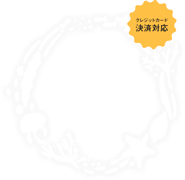 サイコーに#映える夏にしよう！クレジットカード決済対応！宮古島のシュノーケルならサンフラットプロジェクト